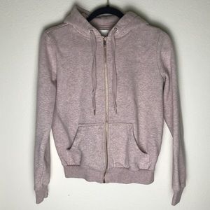 H&M Basic Blush & Gold Hoodie Sweatshirt XS